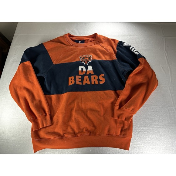 Miller Lite Other - Miller Lite Chicago Bears Sweatshirt Mens XL Orange Navy Crewneck Pullover